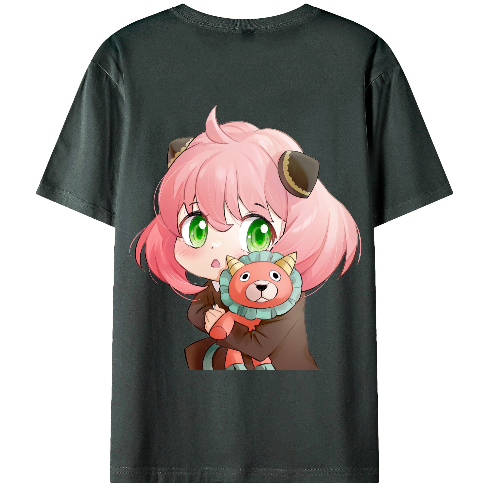 （画像用） SPY×FAMILY间谍家家酒 綿100％ メンズ半袖Tシャツ（バックプリント） 通気性